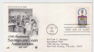 TurtlesTradingPost- Savings & Loan Associations- 1981 - FDC #1911- Artcraft - Picture 1 of 1