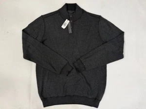 Kenneth Cole Men's 100% cotton buttoned-Neck Jumper Size XL Charcoal - Picture 1 of 1