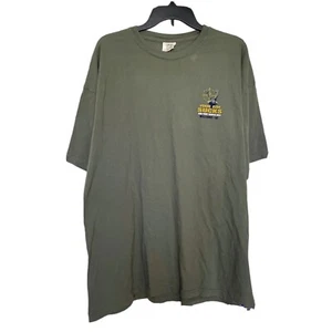 Comfort Colors Mens T Shirt Graphic Print 2XL Green Laid Back USA Short Sleeve - Picture 1 of 12