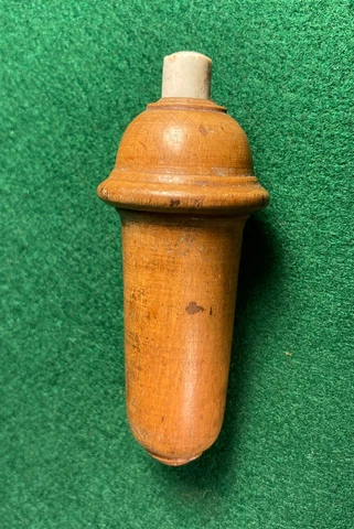 Vintage Wooden Servant Butler Push Bell Call Button Cover