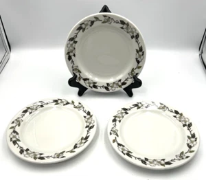 Plato de 3 hojas verdes flores blancas Shenango China Dogwood 7,25" vintage años 50 EE. UU. - Imagen 1 de 7