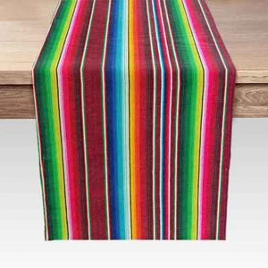 Vintage Table Runner Colorful 72inch for Long Table Kitchen Home Décor - Picture 1 of 2