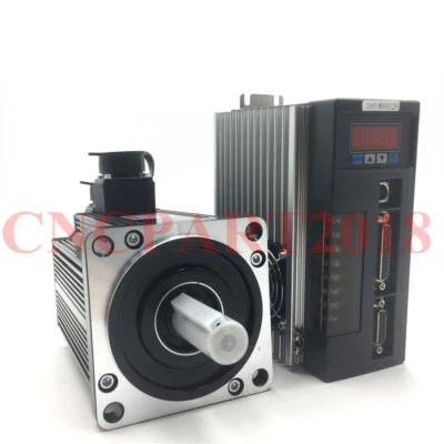 1.5KW 5Nm AC Servo Motor Drive 220V 3000RPM NEMA42 3M Cables Servo Kit CNC Mill - Image 1 of 4