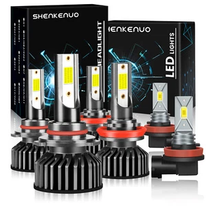 For Honda City 2015-2020 LED Headlight High Low Beam + Fog Light Bulbs Kit - Picture 1 of 18