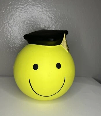 School Graduation Happy Smiley Face Squishy Stress Reliever High school College - Image 1 of 2