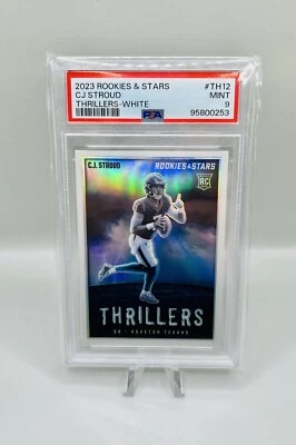 2023 panini Rookies & Stars CJ Stroud White Thrillers 16/149 PSA 9 POP 28 - Image 1 of 2
