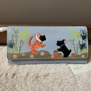 Cartera Plegable Radley London Azul Scottie Perro Tigre Disfraz Perros - Nueva con Etiquetas - Imagen 1 de 5