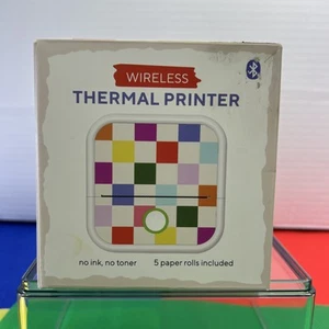 New Sealed CTP500CH Wireless Mini Portable Inkless Thermal Printer(Checkered) - Picture 1 of 8