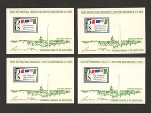 Lot of 5 #1311 SIPEX Souvenir Sheet 5 Cent Stamped Cover 1966 MNH - Picture 1 of 3