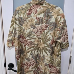 Tori Richard Men’s Hawaiian Shirt M | Brown Floral Button Up | USA Made Cotton - Picture 1 of 5