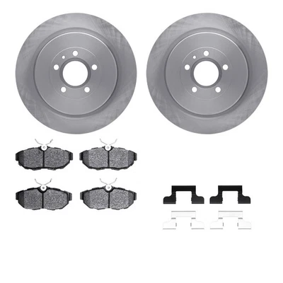 For Ford Mustang 2013-2014 R1 Concepts WFUH1-99777 Rear Brake Kit w Optimum Pads - Imagem 1 de 3