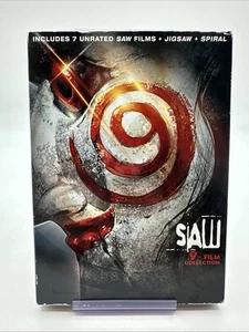 Saw 9 Film Collection DVD Includes 7 Unrated Saw Films + Jigsaw + Spiral Horror - Imagen 1 de 2