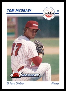 1991 Line Drive AA #192 Tom McGraw El Paso Diablos - Bild 1 von 2
