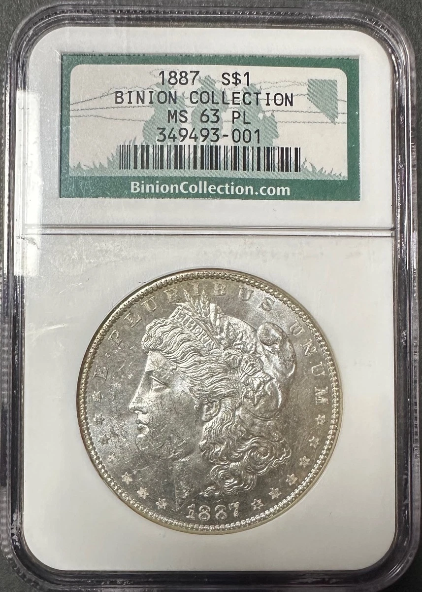 1887 MS 63 Graded Morgan Dollars for sale | eBay