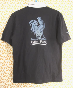 Polo Eden Park French Flair marine Homme Manche courte Vintage Jersey - M - Picture 1 of 10