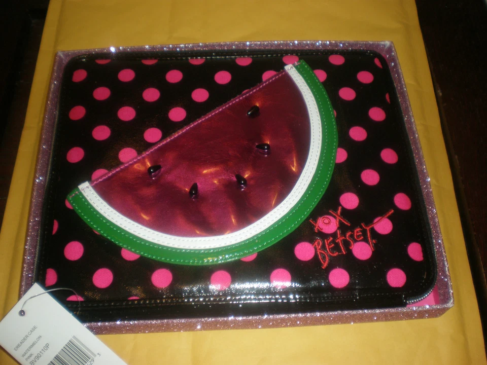 Betsey Johnson Betseyville " Watermelon " E-Reader Case New With Tag - Image 1 of 1