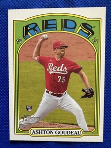 2021 #610 Ashton Goudeau Topps Heritage Baseball High #s RC Reds