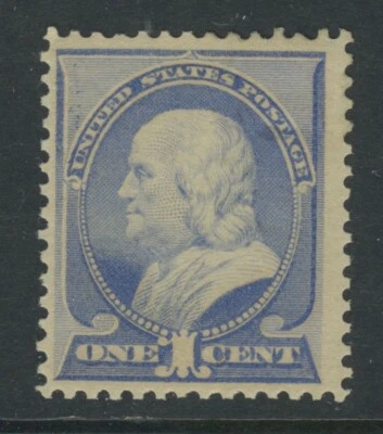 US, #212  1 Cent Ultramarine Mint Hinged - Beautiful Stamp - Image 1 of 2