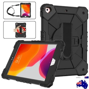 For iPad 9th Gen 10.2" Heavy Duty SWIVEL SHOCK Kids Case Cover A2602 - A2605 AUS - Picture 1 of 18