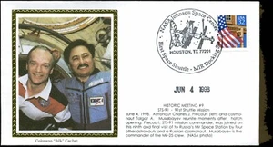 Discovery STS-91 Historic Meeting #9 Colorano "Silk" Cachet - Picture 1 of 1