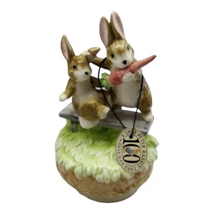 Schmid Beatrix Potter The Fierce Bad Rabbit Vintage 1985 Spieluhr Schmidt - Bild 1 von 13