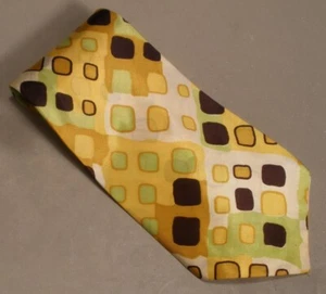 Corbata de diseño vintage cuadrados en cuadrados - Imagen 1 de 8