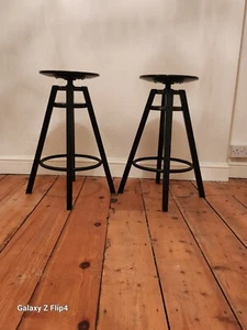 BAR STOOLS, CHAIRS. KITCHEN FURNITURE £49.99 FOR THE PAIR. FREE LOCAL DELIVERY. - Picture 1 of 10