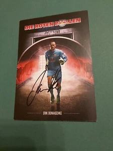 RB Leipzig, E. Domaschke, tarjeta de autógrafo, fútbol - Imagen 1 de 1