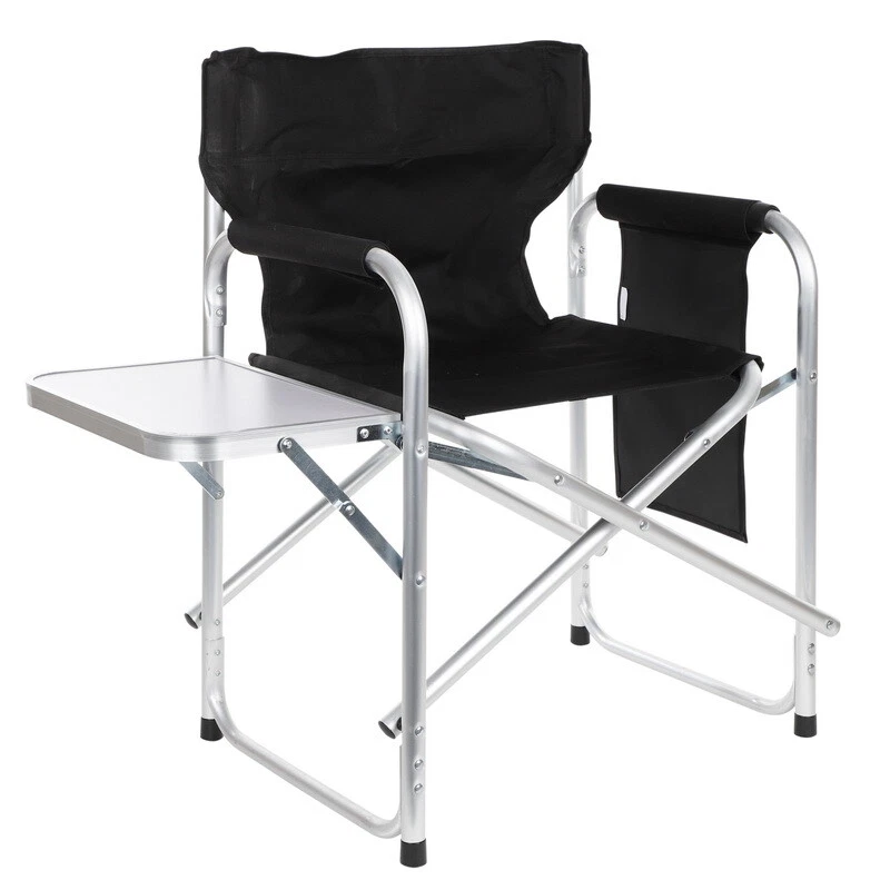 Hi 62393 Alu Regiestuhl Campingstuhl mit Seitentasche und Klapptisch