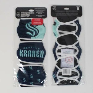 Seattle Kraken NHL Pack of 3 Face Cover by FOCO Kids 3 to 6 years head - Picture 1 of 1