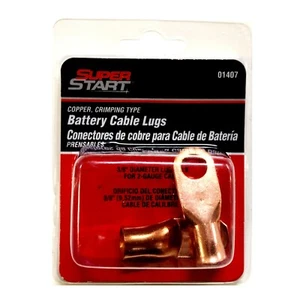 01407 Super Start, Copper Crimping Type Battery Cable Lugs, 083996014077 - Picture 1 of 4