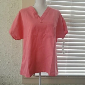 Blusa Médica Jasco Uniformes Para Mujer Rosa Cuello en V Talla Pequeña - Imagen 1 de 7