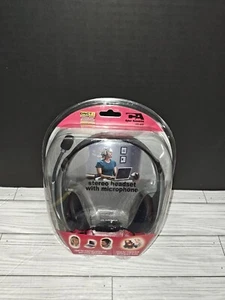 Cyber Acoustics Stereo Headset HS-400 Headphone W/Microphone HS400 DNCT4 - Picture 1 of 9