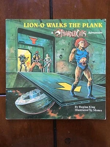 Vintage 1986 LION O WALKS THE PLANK Thunder Cats Adventure Book King Childrens - Picture 1 of 7