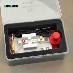 HAM SPACE Red MK-02 Morse Code CW Klucz Akcesoria radiowe z adapterem 3,5 do 6,5 - Zdjęcie 1 z 5