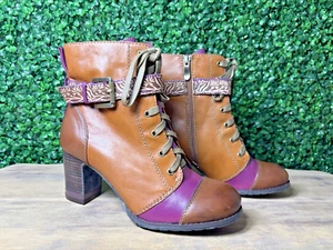Spring Step L'artiste Loreto Women’s Brown Boots Size US 7.5 (38) - Picture 1 of 9