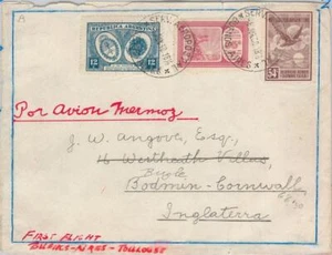 50111 - ARGENTINA - HISTORIA POSTAL - 1ª CUBIERTA DE VUELO BA/Toulouse - ¡MERMOZ! - Imagen 1 de 1