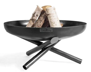 Feuerschale Indiana 100 cm Feuerstelle für den Garten aus Stahl Feuerkorb Grill - Bild 1 von 12