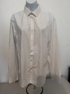 Tailor and cutler slim fit white work shirt 16 1/2 Men’s Unisex white Shirt - Picture 1 of 2