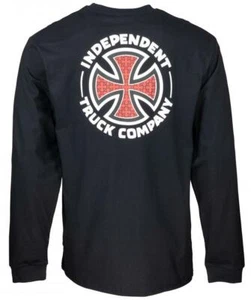 INDEPENDENT TRUCKS - Repeat Cross Long Sleeve Skateboard Tee Shirt, MEDIUM black - Picture 1 of 3