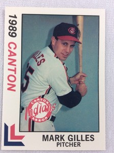 1989 Canton-Akron Indians-Eastern League-BEST Baseball Card-Mark Gilles