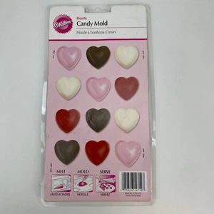 Stampi fusione cioccolato caramelle Sugarcraft Wilton 12 a forma di cuore 2115-1712 NOS - Foto 1 di 7