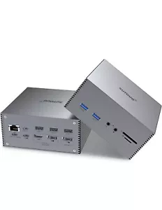 USB C Docking Station Dual Monitor 16 in 1 Docking Station for MacBook Pro/Air - Picture 1 of 10
