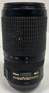 Nikon Nikkor AF-S 70-300mm f4.5-5.6 G ED VR IF Camera Lens AFS For Parts AS IS - Picture 1 of 12