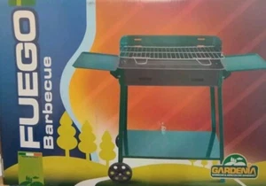 Barbecue A Carbonella Con Ruote 60x40x85 FUEGO Gardenia  - Foto 1 di 2