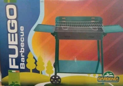 Barbecue A Carbonella Con Ruote 60x40x85 FUEGO Gardenia  - Immagine 1 di 2