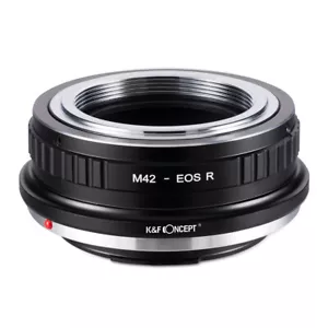 Adattatore concept K&F per obiettivo montaggio a vite M42 per fotocamera Canon EOS RF R5 R6 - Foto 1 di 6