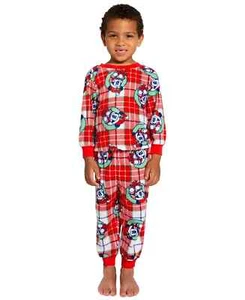 Disney Toddler Boys Girls 2-Piece Pajamas, Christmas Mickey Mouse, 3T - Picture 1 of 3