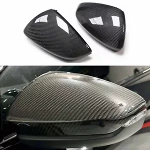 Carbon Fiber Side Mirror Caps Replace for Audi A3 S3 RS3 8Y 22-23 w/ Lane Assist - Foto 1 di 7