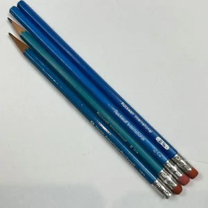 Vintage Blue North American Rockwell Pencil Lot of 4 - Picture 1 of 3